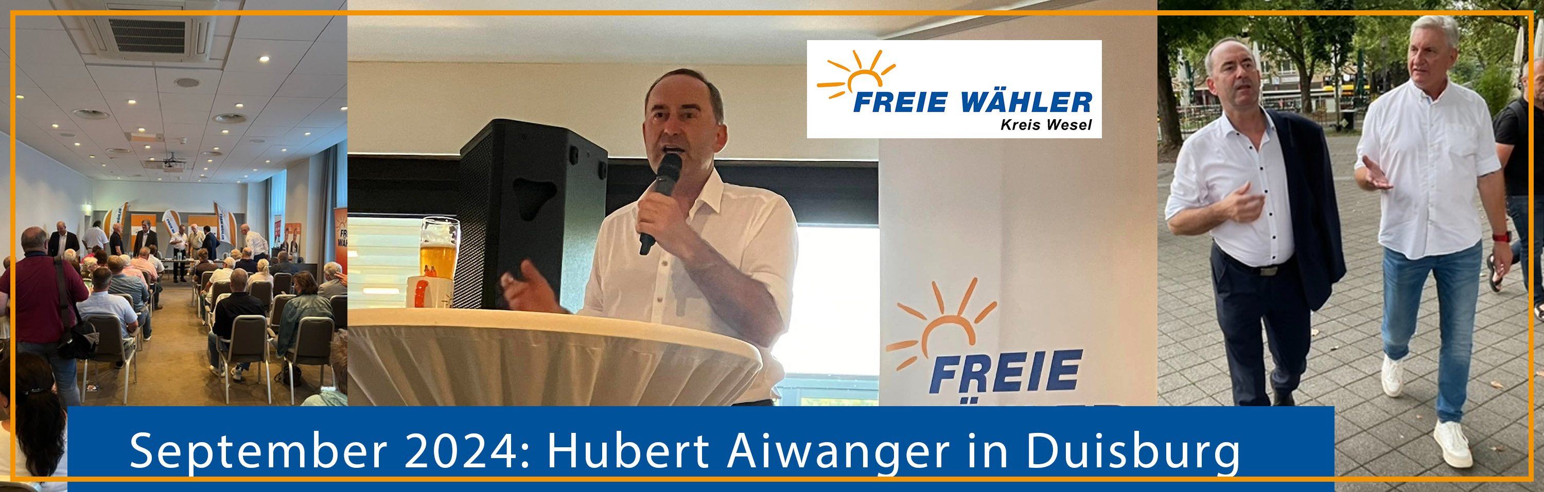 Herr Hubert Aiwanger besucht Duisburg